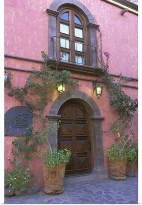 Mexico, Mission Neustra Senora de Loreto, Posada De Las Flores Doorway