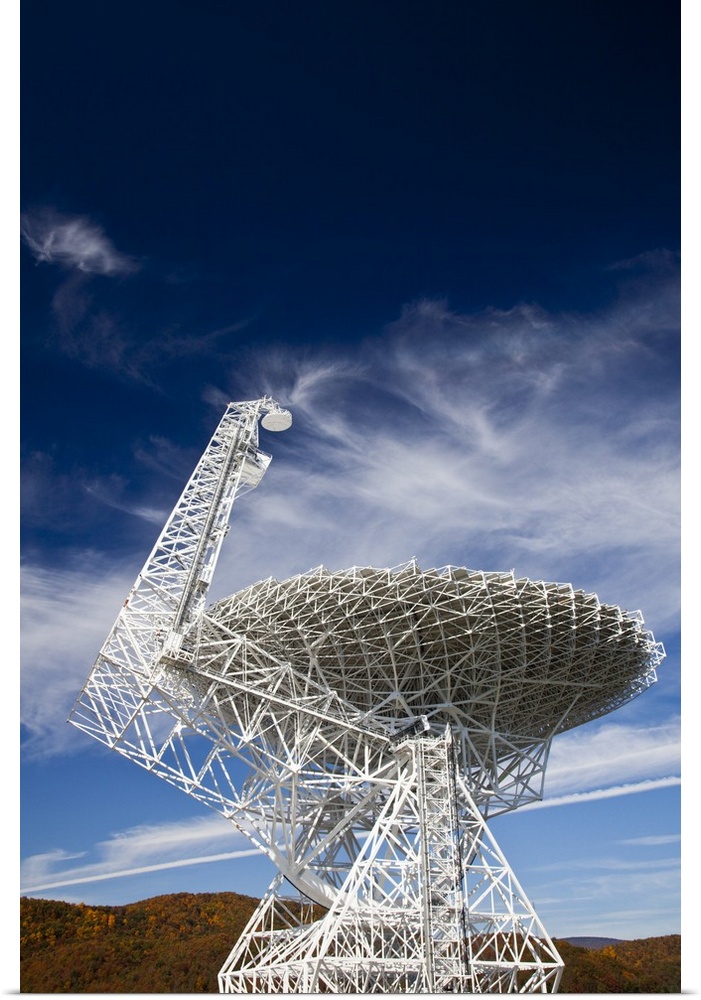 USA, West Virginia, Green Bank, National Radio Astronomy Observatory, Robert C. Byrd Green Bank Telescope (GBT), the world...