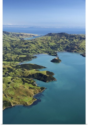 New Zealand, Akaroa Harbour, Banks Peninsula, South Island, New Zealand