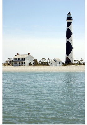 North Carolina, Crystal Coast. Cape Lookout lighthouse, Cape Lookout National Seashore