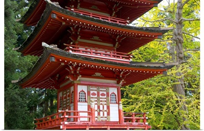 Pagoda in the Japanese Gardens, Golden Gate Park, San Francisco, California