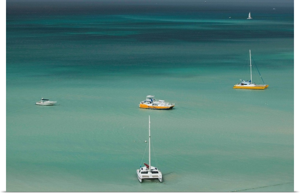 ABC Islands-ARUBA-Palm Beach:.High Rise Resort Area / Palm Beach / from Wyndham Hotel / Daytime