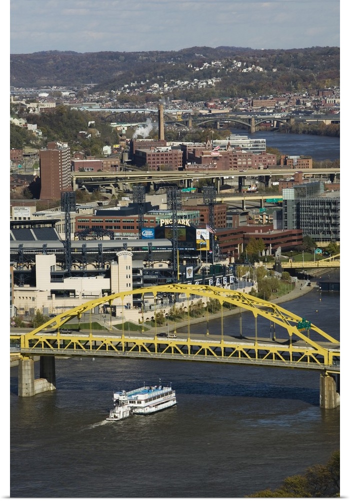 Pennsylvania, Pittsburgh, Bridges on the Allegheny River, Late Afternoon.