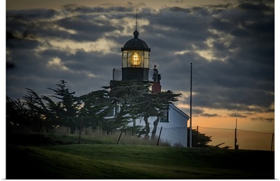 Point Pinos Shines Its Light At Sunset