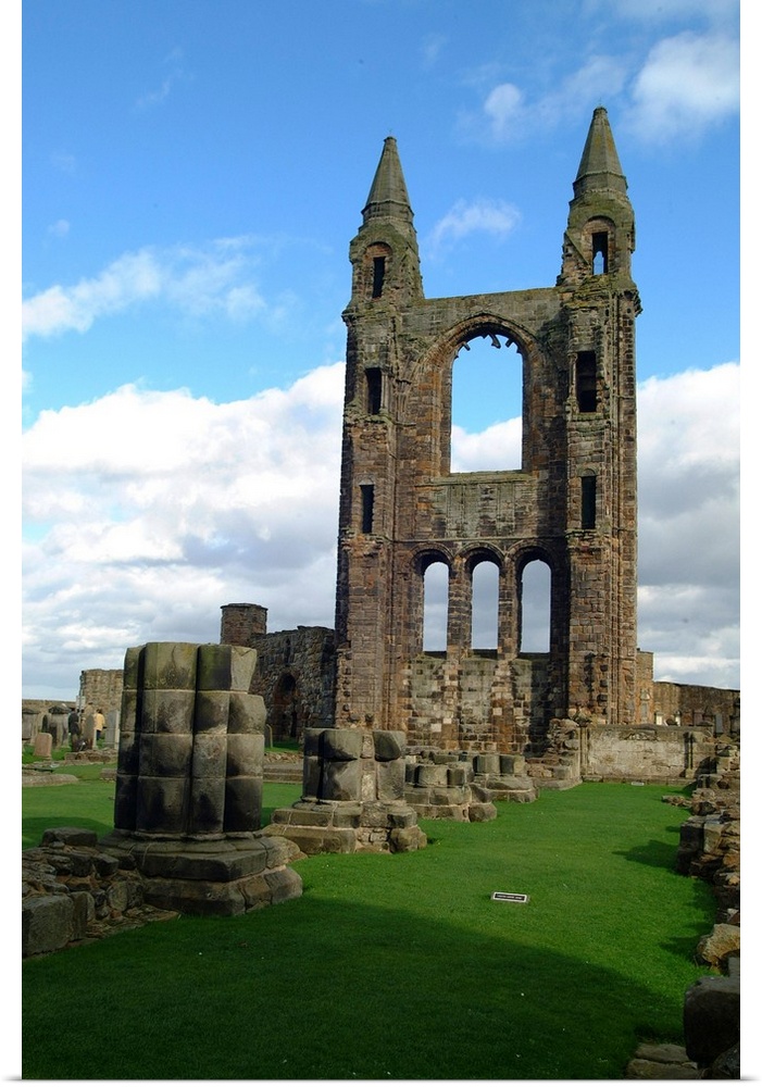 Ruins of St Andrew's Cathedral, 1160. Scotland