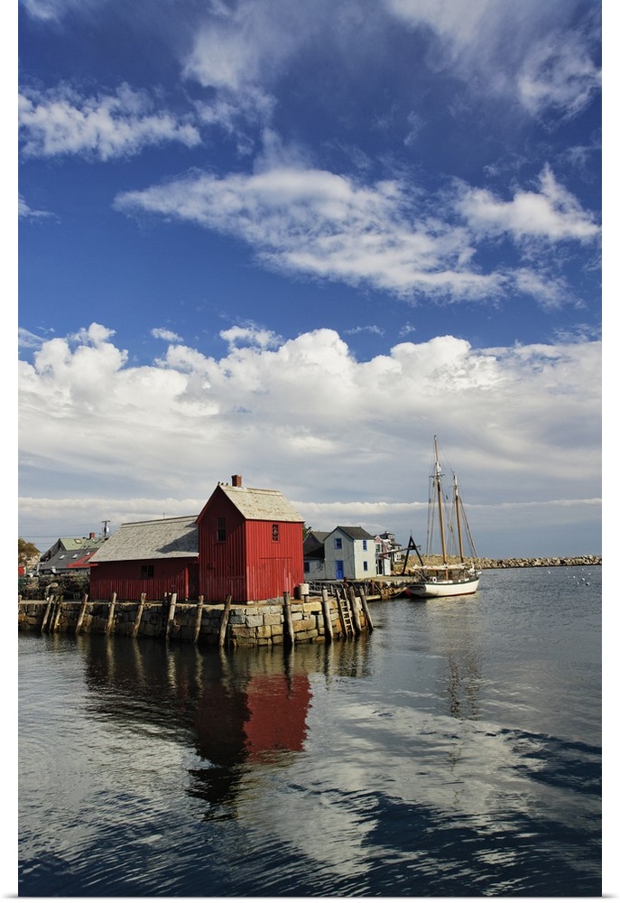 Sailboat at Rockport harbor, Rockport, Massachusetts
