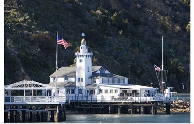 The Catalina Yacht Club in Avalon Harbor on Catalina Island, California, USA