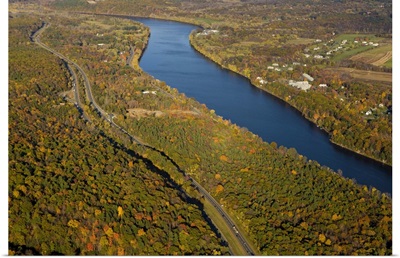 The Connecticut River in Holyoke and South Hadley, Massachusetts