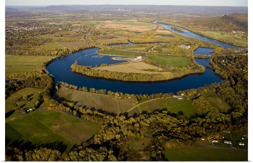 The Oxbow on the Connecticut River in Easthampton, Massachusetts.