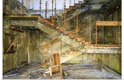 Ukraine, Pripyat, Chernobyl, Staircase