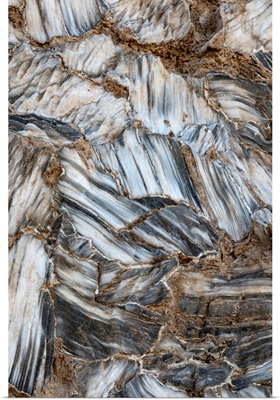 USA, Utah, Selenite Gypsum Crystal Detail, Glass Mountain, Capitol Reef National Park