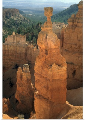 Utah, Bryce Canyon National Park, detail of Hoodoos, eroded lake sediments