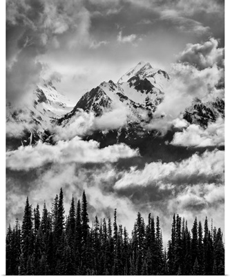 Washington, Olympic National Park, Mount Carrie and Carrie Glacier