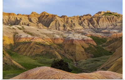 Yellow Mounds Overlook In Badlands National Park, South Dakota, USA