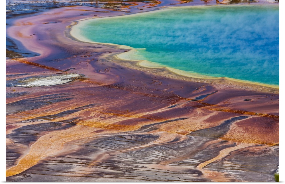 Yellowstone National Park, USA, Wyoming. Grand Prismatic Spring, Midway Geyser Basin. United States, Wyoming.