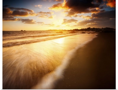 Beautiful Sunrise Over An Australian Beach