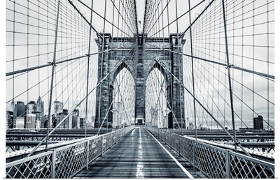 Black And White Brooklyn Bridge