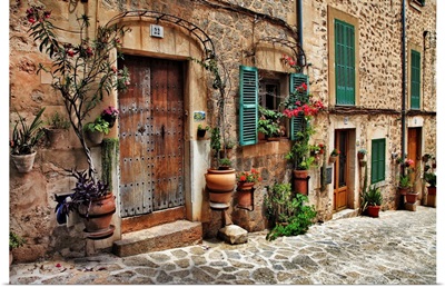 Charming Streets Of Old Mediterranean Town