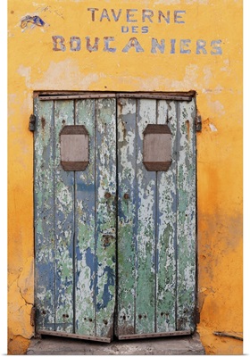 Closed Door Of Taverne Des Boucaniers Goree-Senegal
