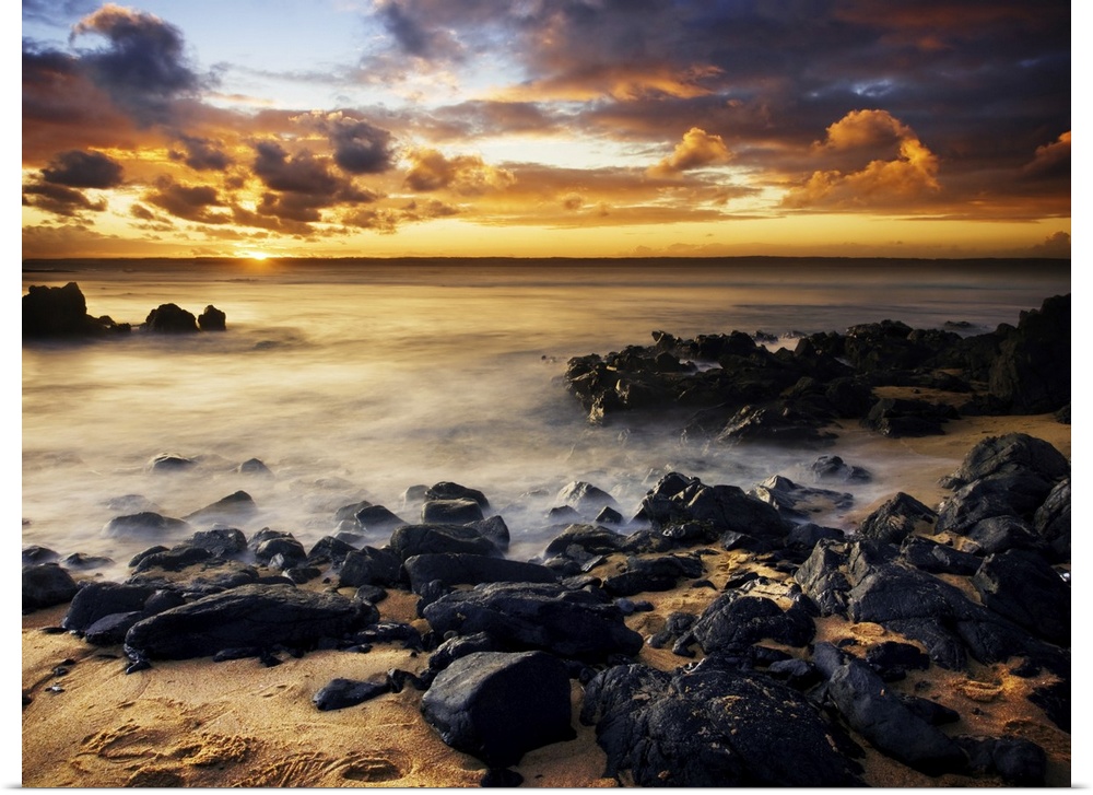 Beautiful sunset on Phillip Island, Australia