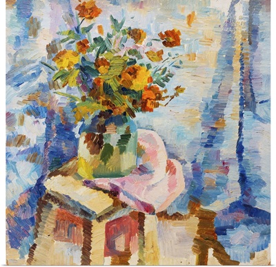 Flowers In A Vase On Canvas