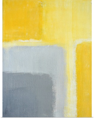 Grey And Yellow Abstract