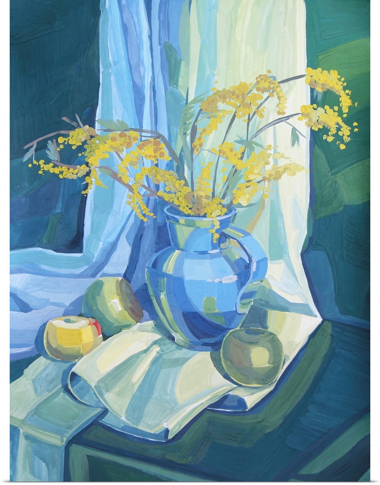 Mimosa, originally a gouache painting created by Aleksandra Kabakova in 2002.