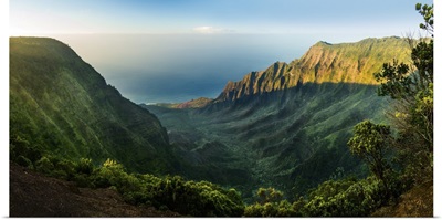 Panoramic View Of Kalalau Valley Kauai