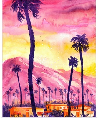 Sunset in Palm Springs, California
