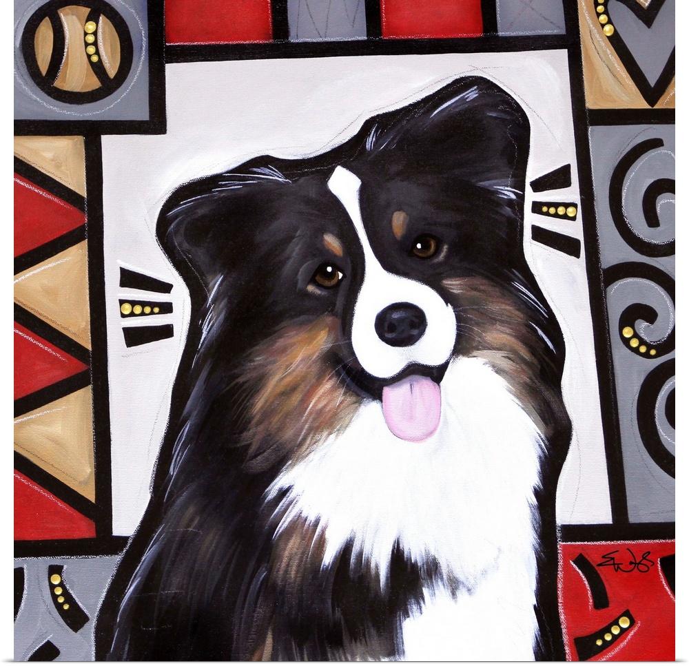 Australian Shepard Pop Art