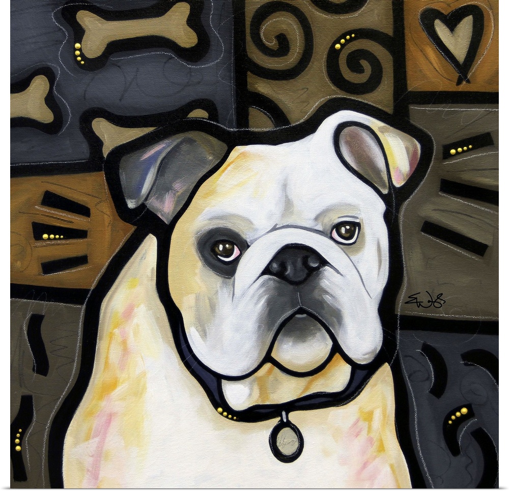 Bulldog Pop Art