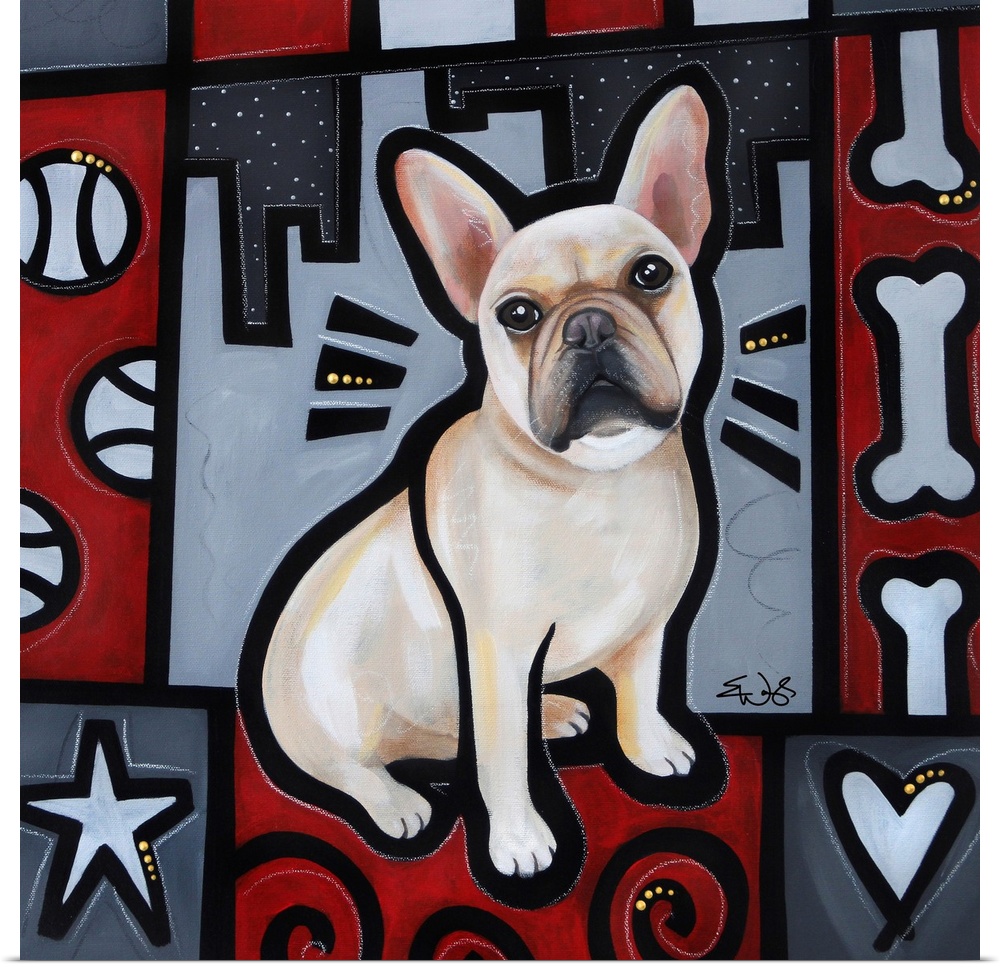 French Bulldog Pop Art