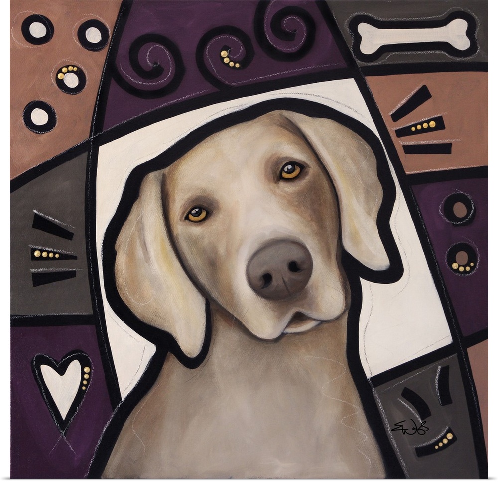 Weimaraner Pop Art