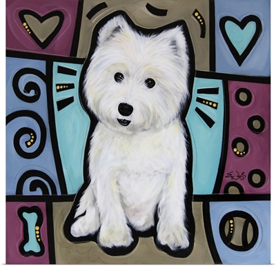 West Highland White Terrier Pop Art