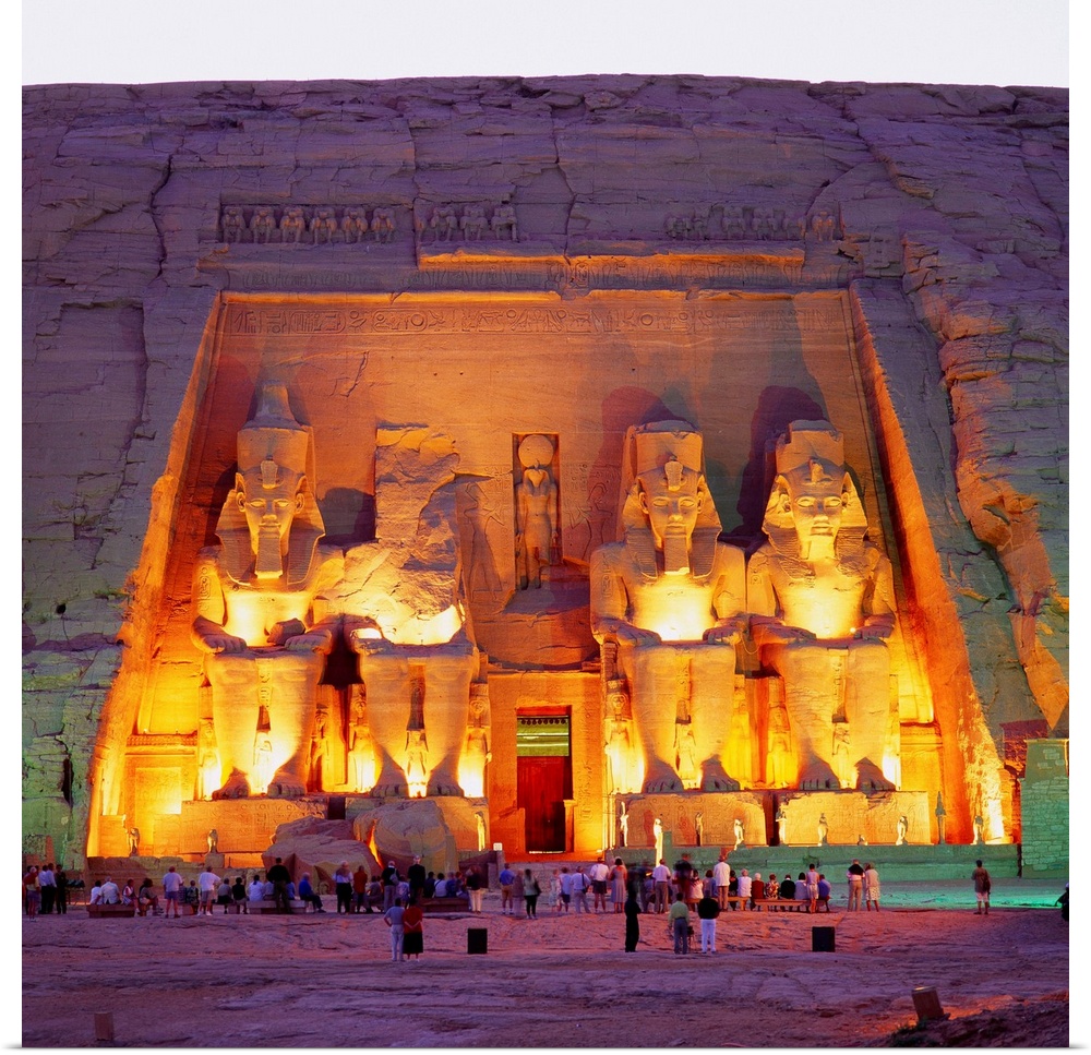 Africa, Egypt, Nubia, Abu Sunbul, the Great Temple of Ramses II