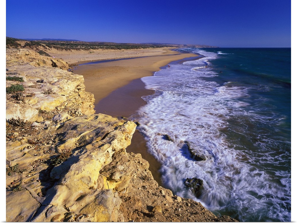 The beautiful Azrou beach, near Sidi Kaouki, few Km. south of Essaouira.