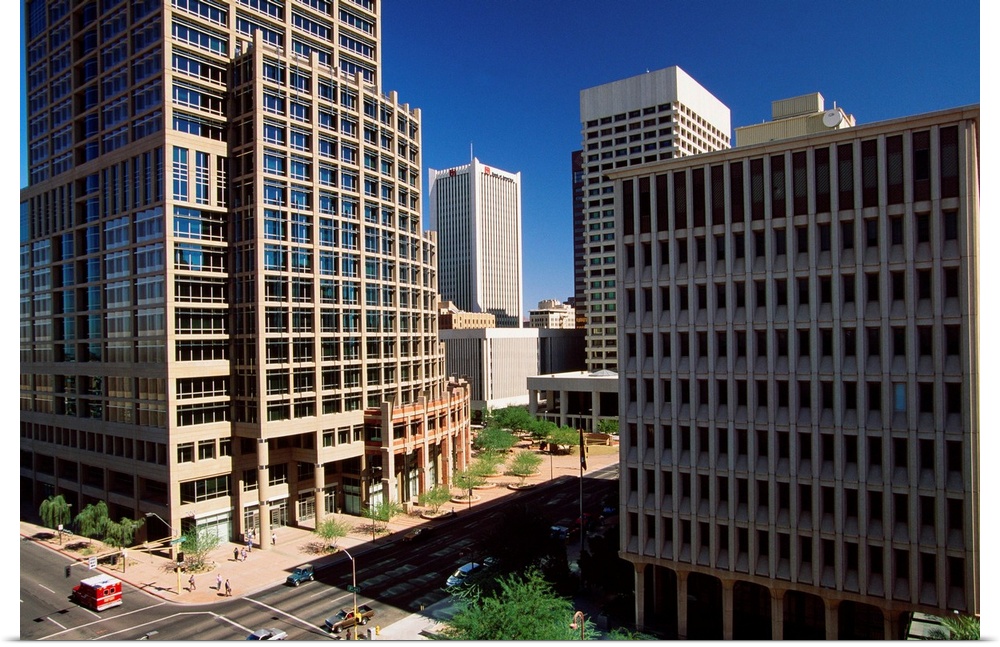 United States, USA, Arizona, Phoenix, View of the downtown