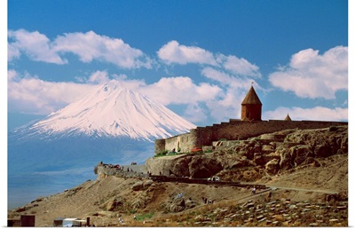 Armenia, Ararat, Khor Virap Monastery, Ararat Mountain in background
