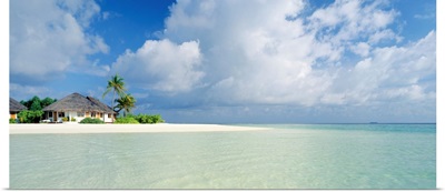 Asia, Maldives, South Nilandhoo Atoll, Velavaru Tourist Resort, the lagoon