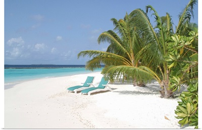 Asia, Maldives, White sand beach