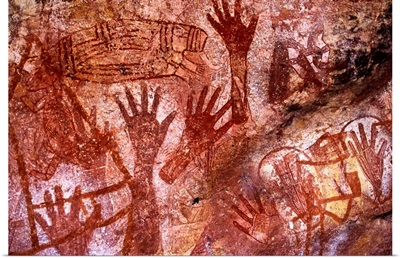 Australia, Northern Territory, Arnhem Land, Mt Borradaile, rock paintings