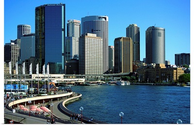 Australia, Sydney, View of Sidney from shopping center