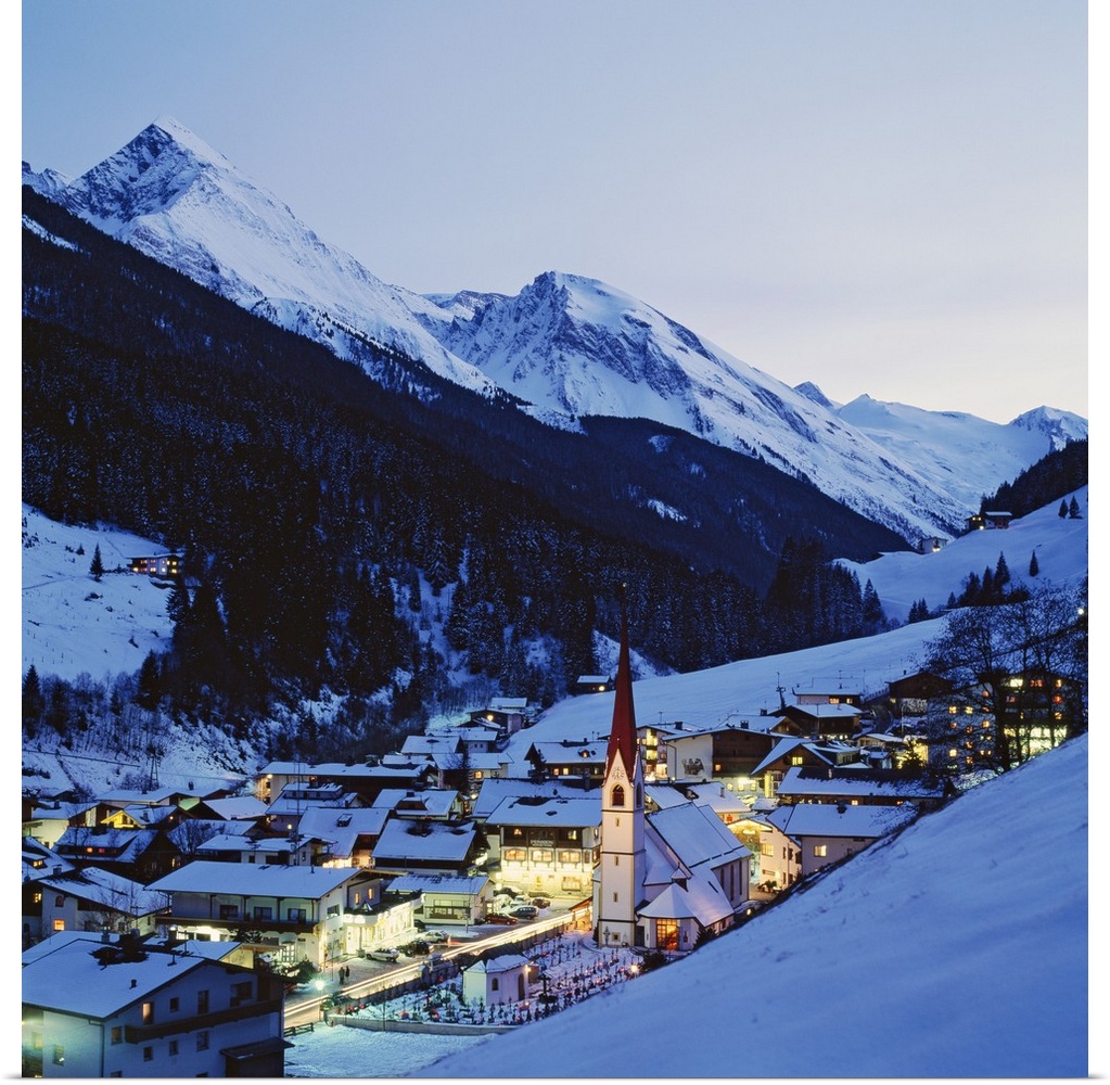 Austria, Tyrol, Alps, Central Europe, Travel Destination, Zillertal valley, Lanersbach village towards Zillertaler Alps