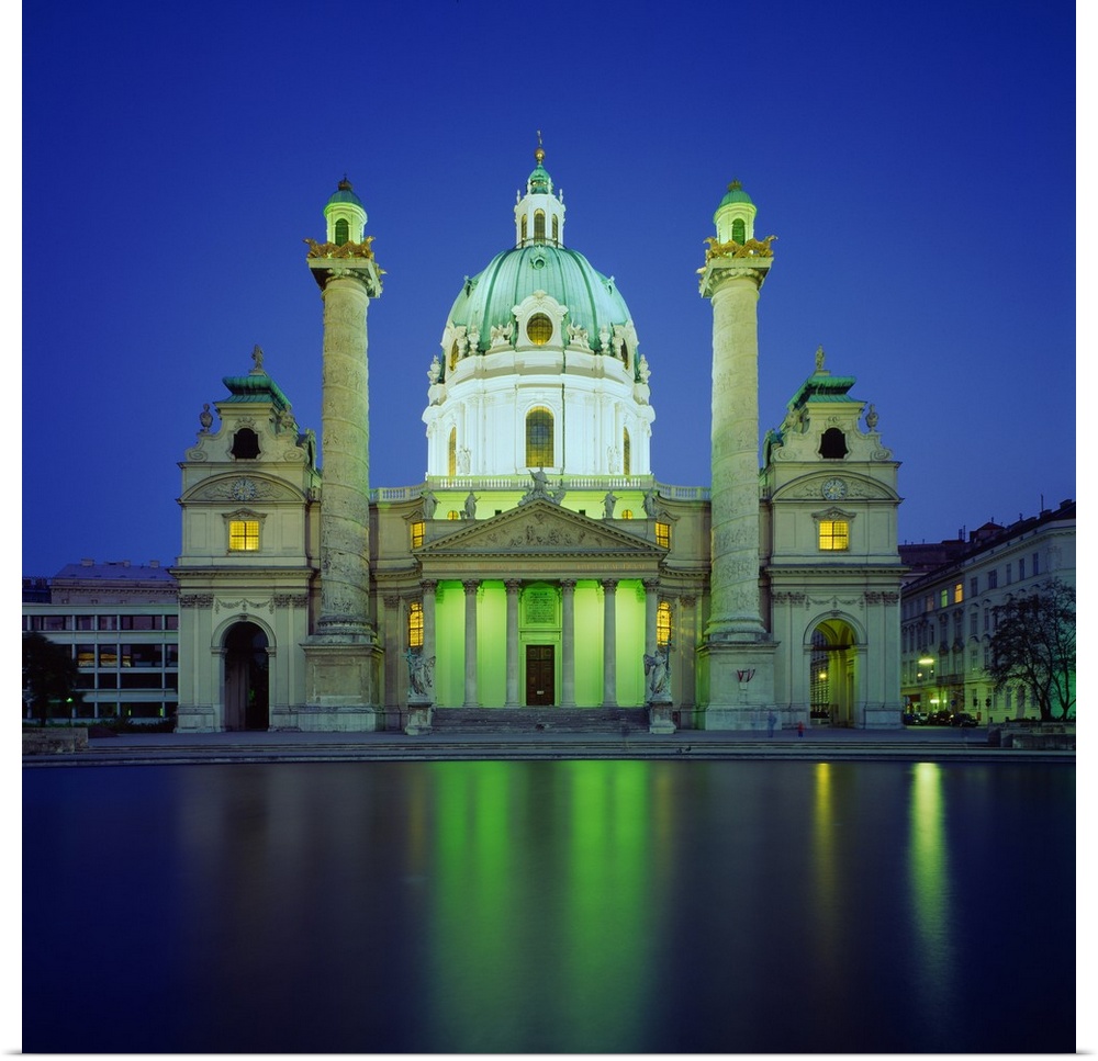 Austria, Vienna, Karlskirche (Church of St. Charles Borromaeus)
