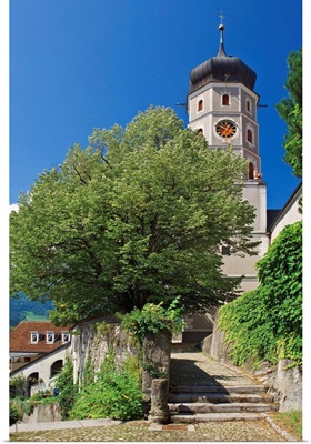 Austria, Vorarlberg, Bludenz, Laurentiuskirche bell tower
