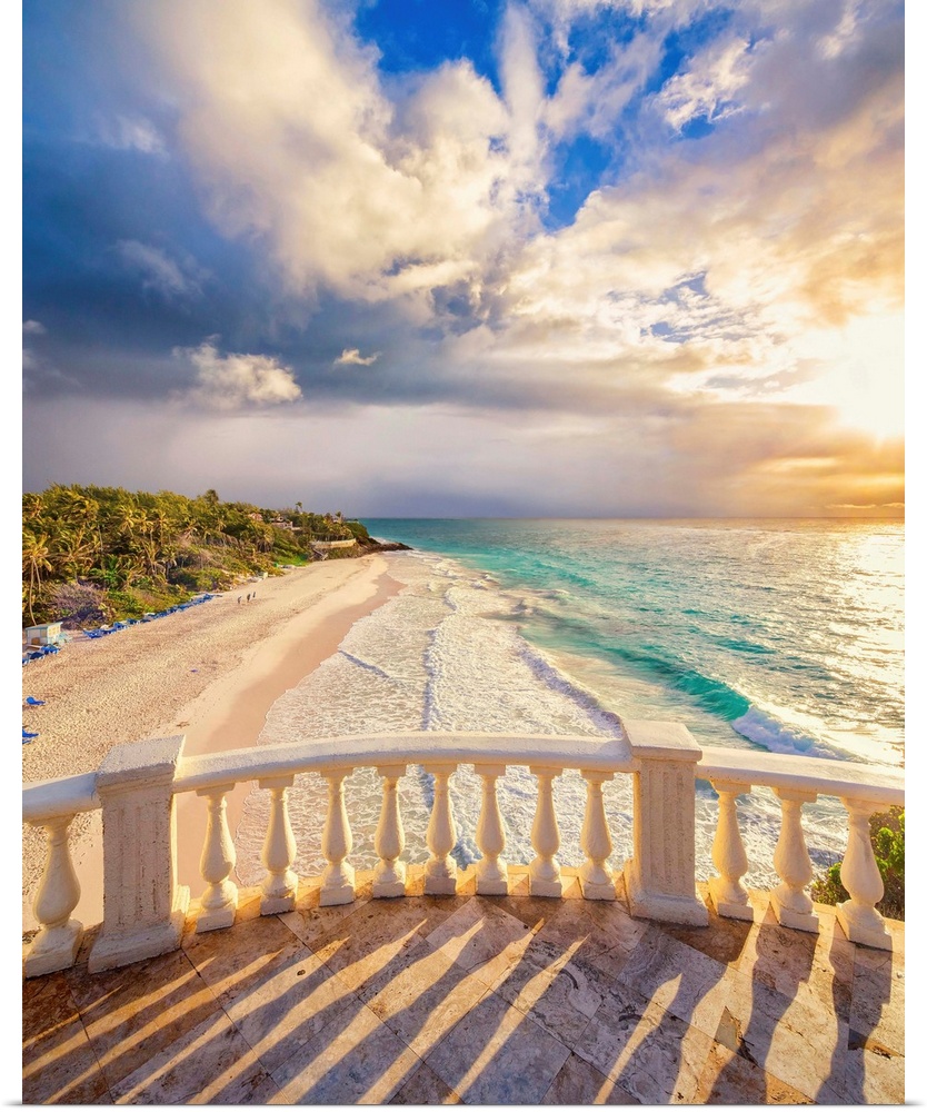 Barbados, Saint Philip, Tropics, Antilles, Lesser Antilles, Windward Islands, Caribbean, West Indies, Crane beach view fro...