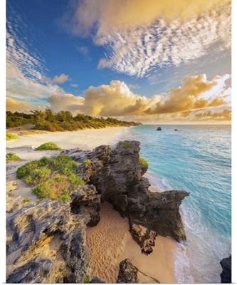 Bermuda, Warwick Parish, South Shore Park, Caribbean sea, Warwick Long Bay at dawn