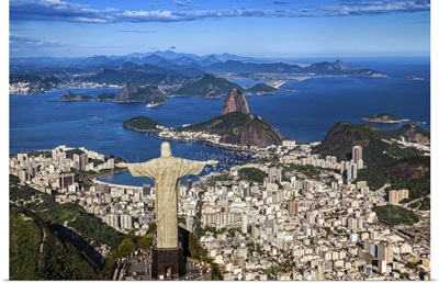 Brazil, Rio de Janeiro, Corcovado, Christ the Redeemer, Cityscape