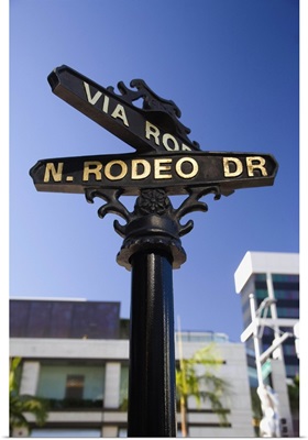California, Los Angeles, Beverly Hills, Rodeo drive sign