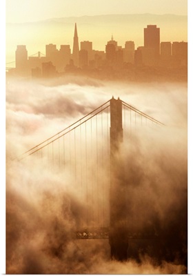 California, San Francisco, Golden Gate Bridge and skyline